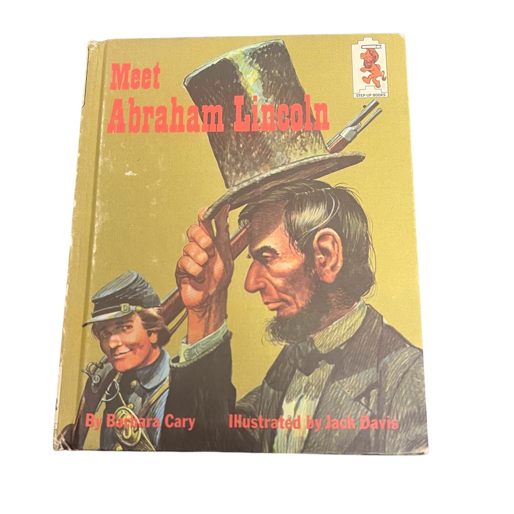 Meet Abraham Lincoln Barbara Cary Jack Davis Random House Step-Up Hardcover Book